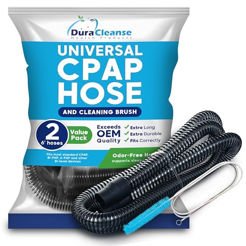 Universal CPAP Hose - 6ft 22mm Tubing with Brushes